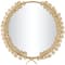 CosmoLiving by Cosmopolitan Gold Metal 3D Floral Wall Mirror 22" x 2" x 22"